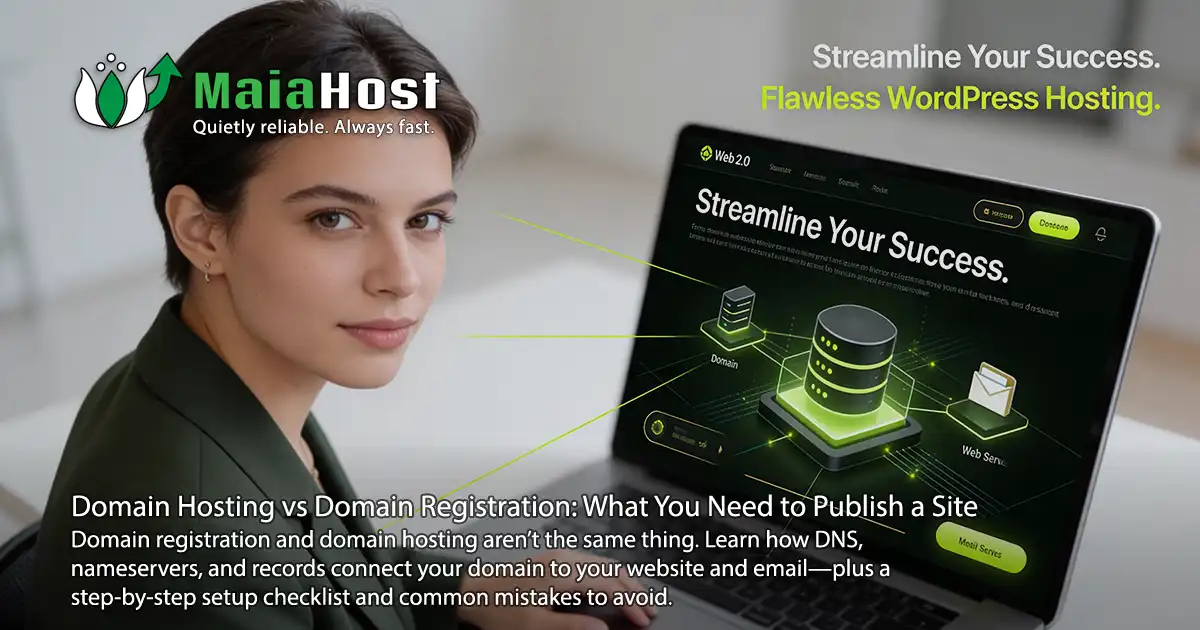 Domain Hosting vs Domain Registration: What You Need to Publish a Site